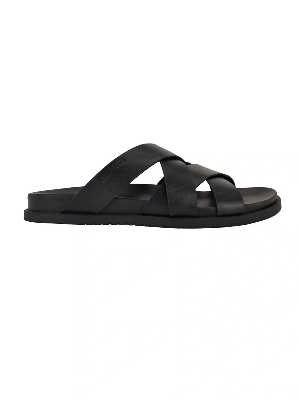 Tommy Hilfiger Black Crisscross Slide Sandals